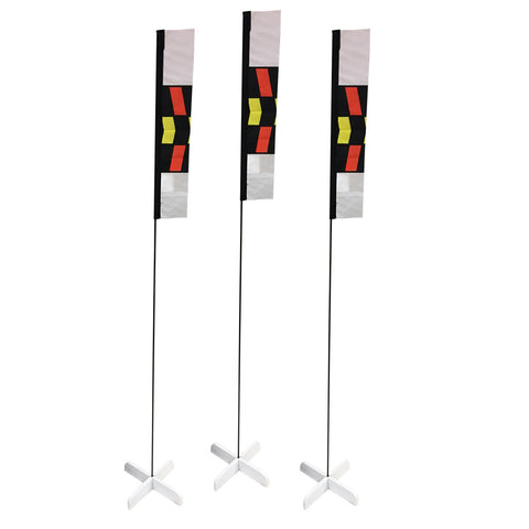 10 in. Mini Slalom FPV Racing Air Gates with 24 in. Poles (Set of 3)