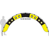 10 x 4 Ft Fly Under Arch Standard for Drone Racing - Black and Yellow
