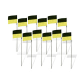 Flag Markers for FPV Drone Racing (set of 12) - Black and Yellow