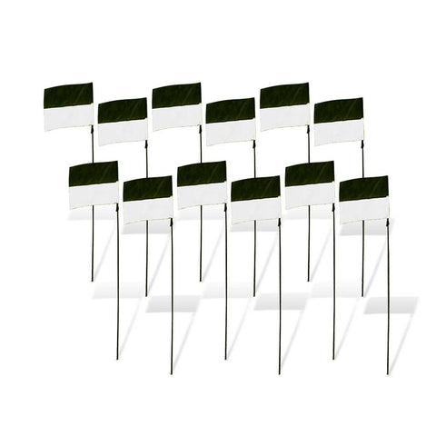 Flag Markers for FPV Drone Racing (set of 12) - Black and White