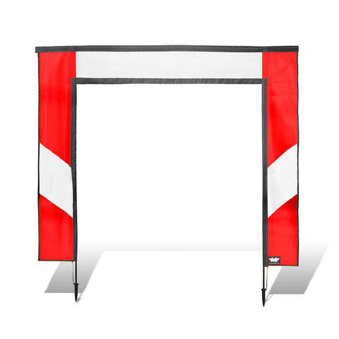 Square Air Gate for FPV Drone Racing - Red and White
